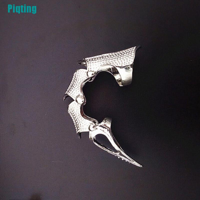 【Piqting】Fashion Punk Rings Rock Scroll Joint Armor Knuckle Metal Full Finger Claw Rings