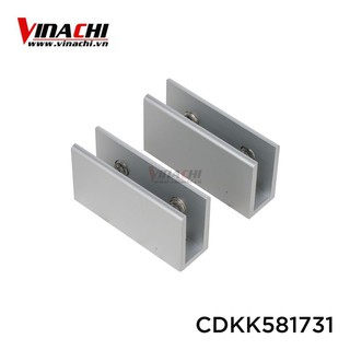 Chân Đế Kẹp Kính Nhôm - Chân Đế Kẹp Kính Cố Định và tạo mối liên kết chắc chắn giữa các vách ngăn với nhau