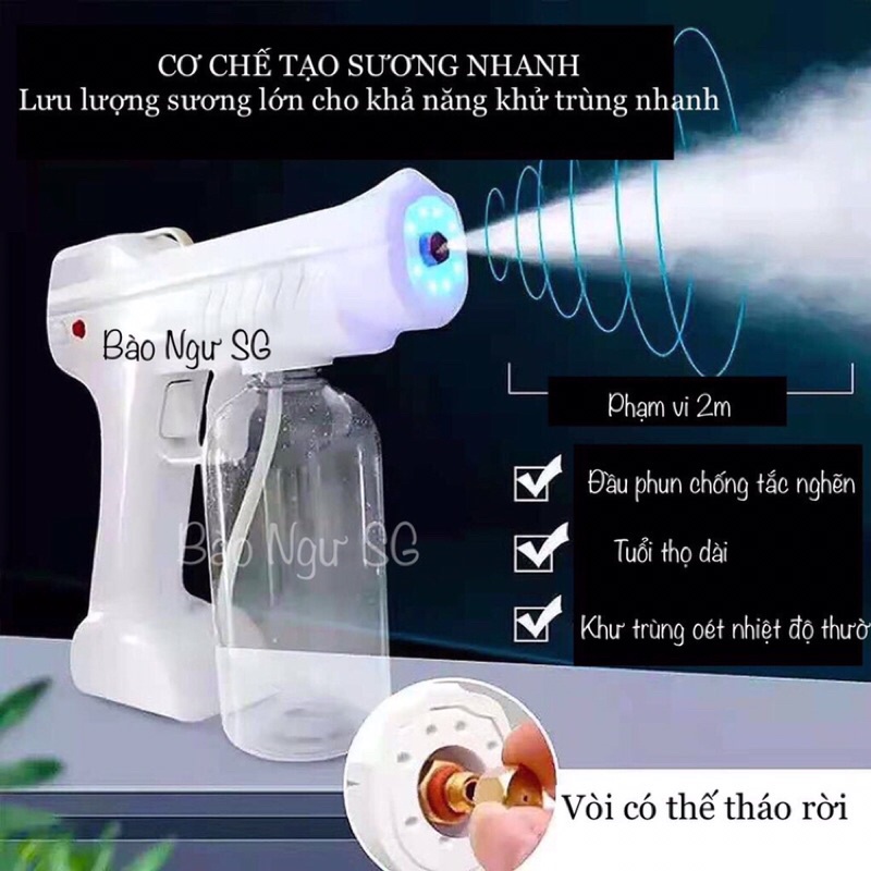 [NOWSHIP]Súng Xịt Diệt Khuẩn Cằm Tay Atomizer.Phun thuốc khử trùng pha loãng