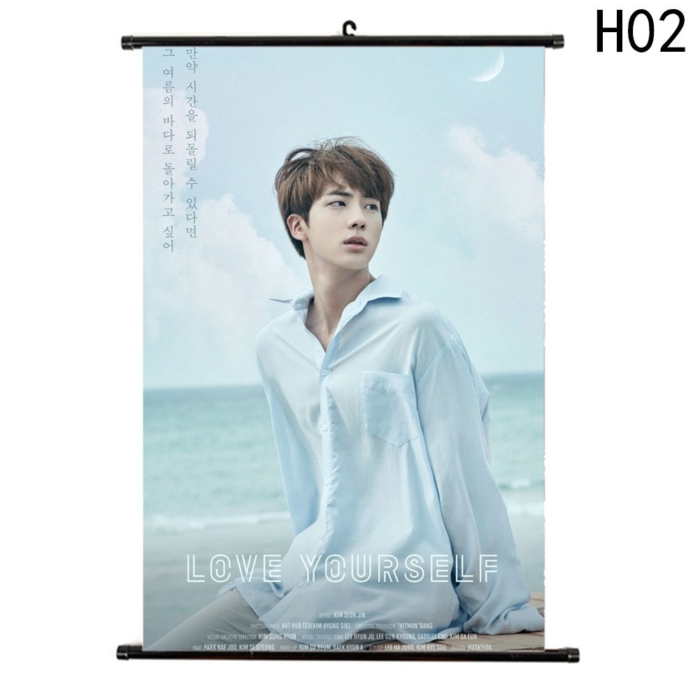 Poster treo tường trang trí hình nhóm BTS