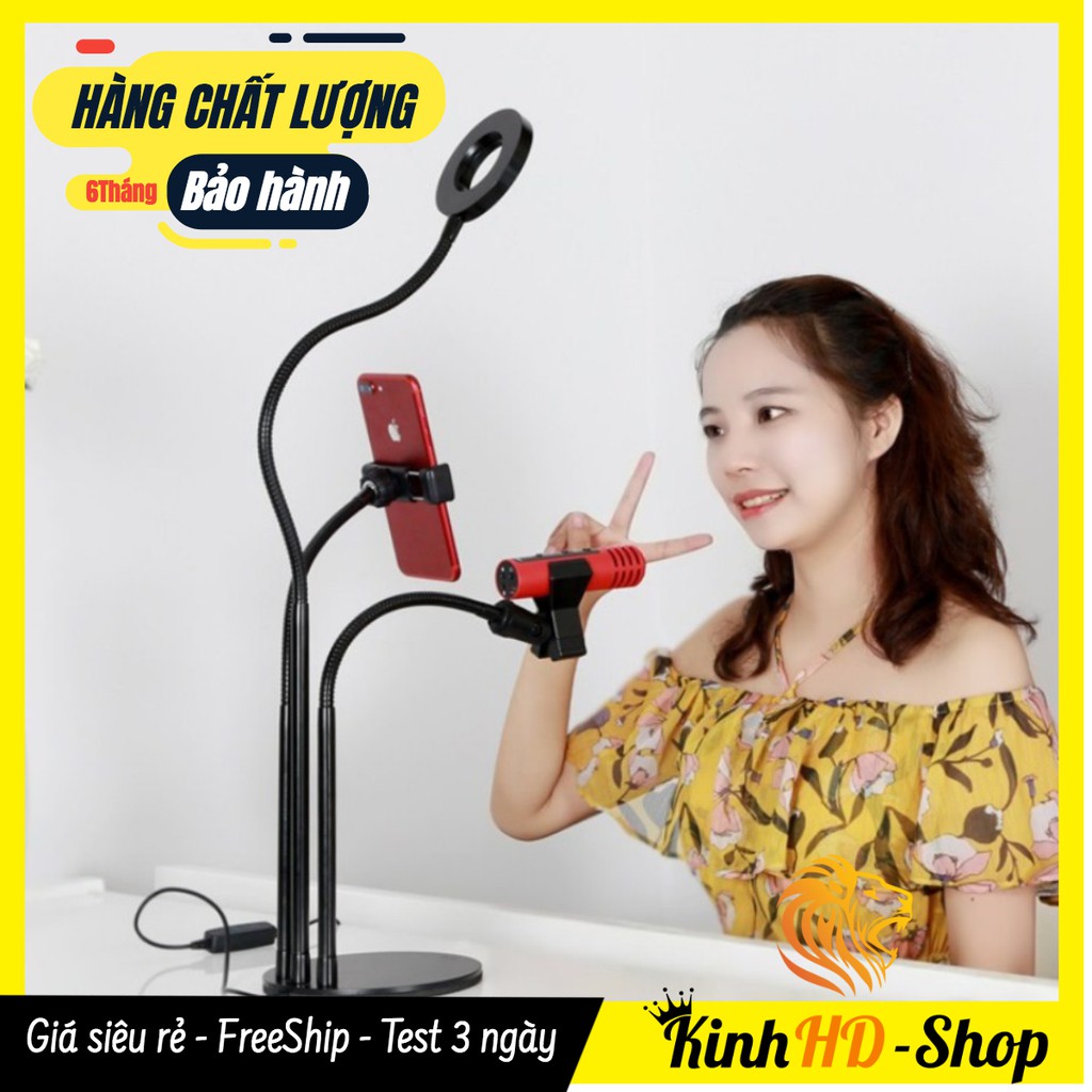 [FREESHIP] Bộ Livestream 3 Trong 1, kiêm Đèn Đọc Sách 3 Chế Độ Siêu Bền (Hàng loại 1)