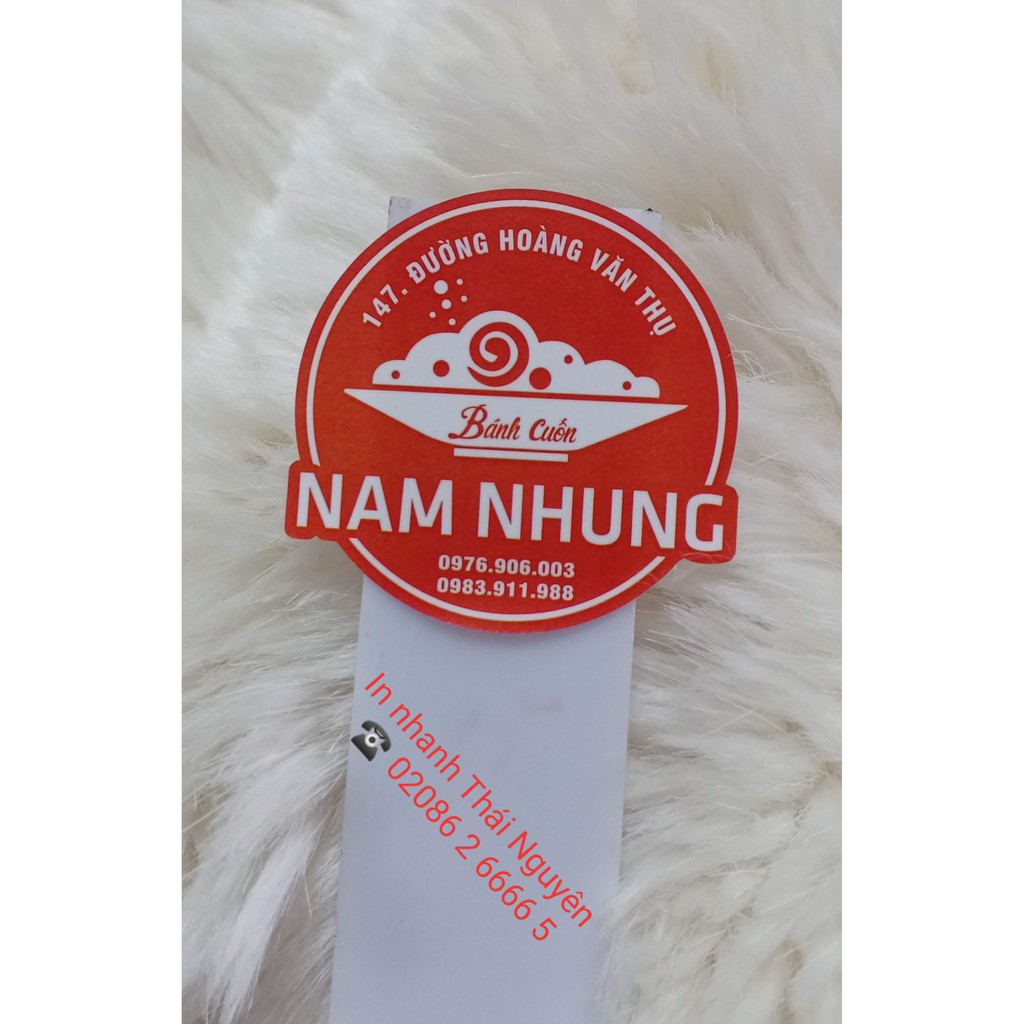 In tem nhãn giấy, cán bóng Theo yêu cầu