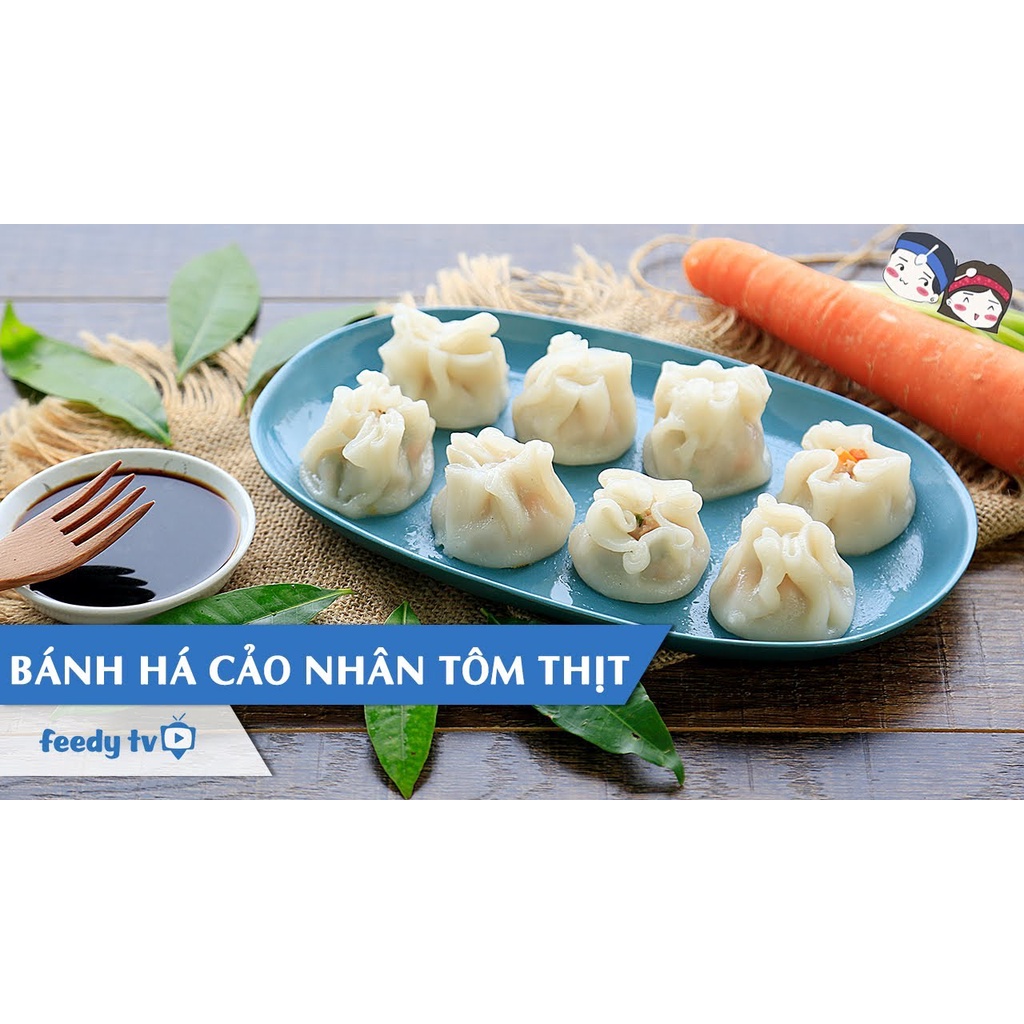 Khay 500g Há cảo tôm thịt thơm ngon