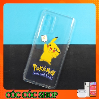 Ốp lưng Oppo hình Pikachu dễ thương, bảo vệ camera Oppo Reno 6Z/ Reno 5/ Reno 4 Pro/ Reno 4 / A9-2020/ A5-2020