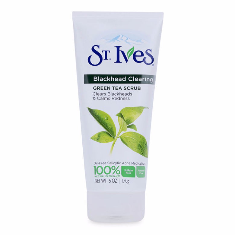 Sữa rửa mặt trà xanh St.Ives Blackhead Clearing Green Tea Scrub