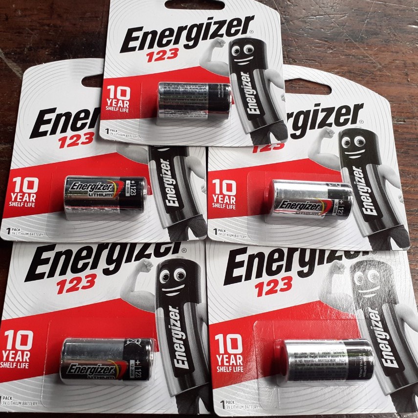 Pin CR123, CR123A Energizer 3V Lithium chính hãng - Vỉ 1 viên pin cho máy ảnh