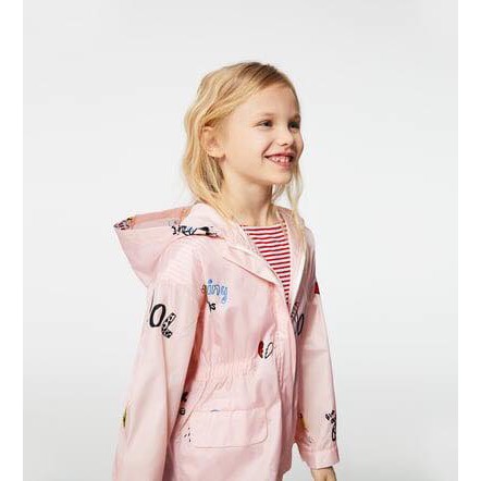Áo gió Zara bé gái 1 lớp size đại size 5-13/14T
