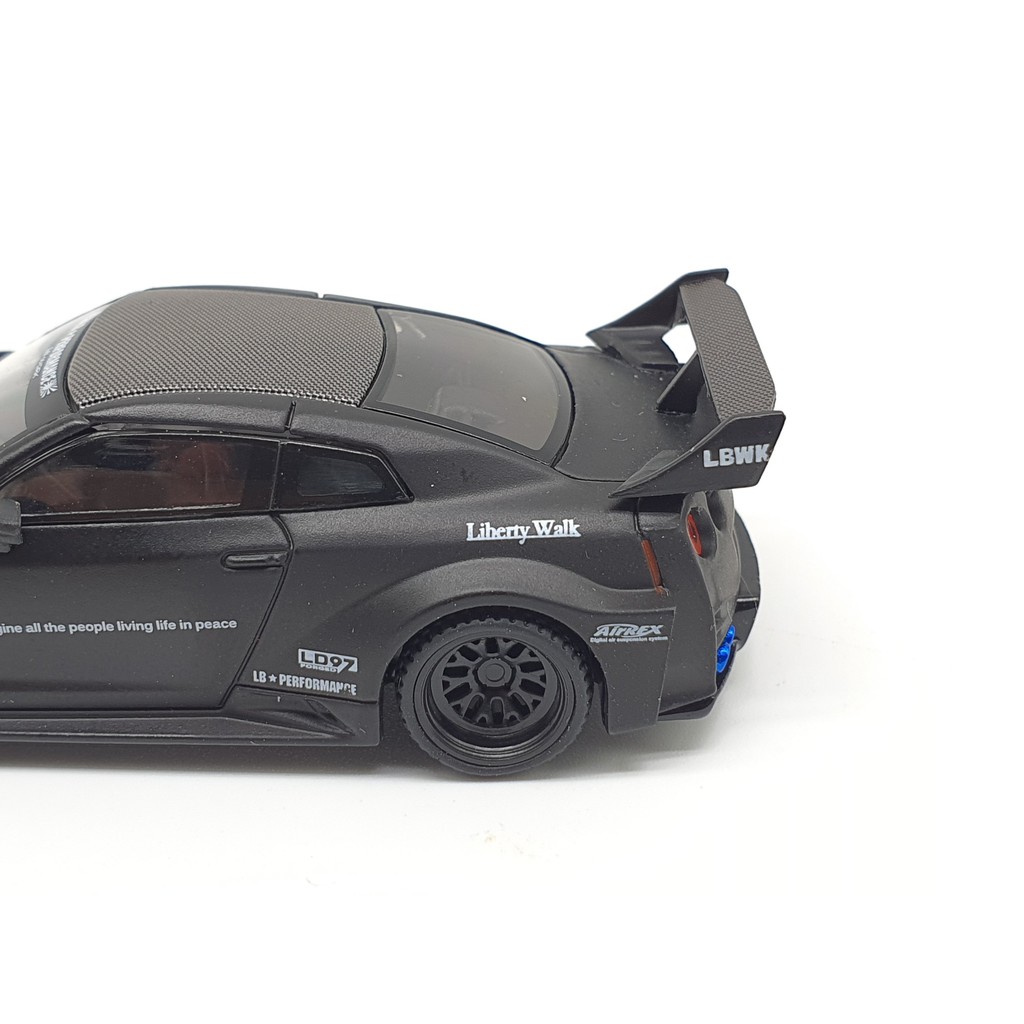 Xe Mô Hình LB Nissan GT 35GT-RR Ver.1 RHD 1:64 MiniGT ( Đen Nhám )