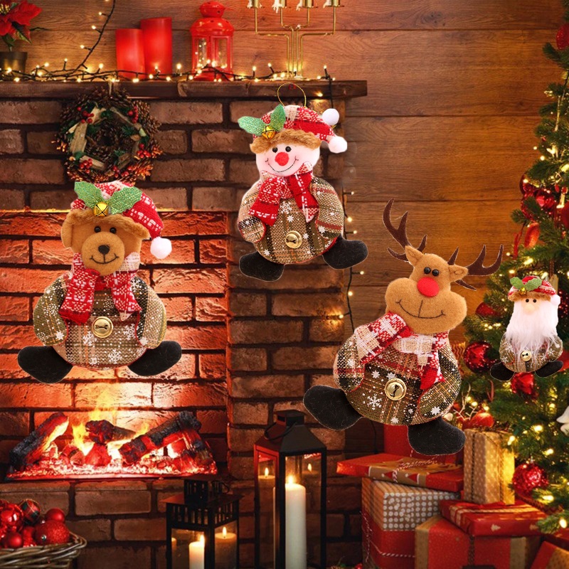 Chuông Treo Trang Trí Giáng Sinh / Năm Mới Đa Năng Hình Ông Già Noel