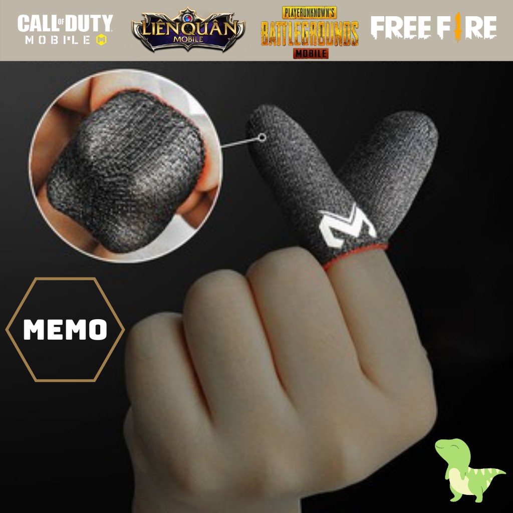 [SIÊU NHẠY] Găng tay Bao tay MEMO chơi game mobile Freefire Liên quân PUBG sợi carbon cảm ứng nhạy