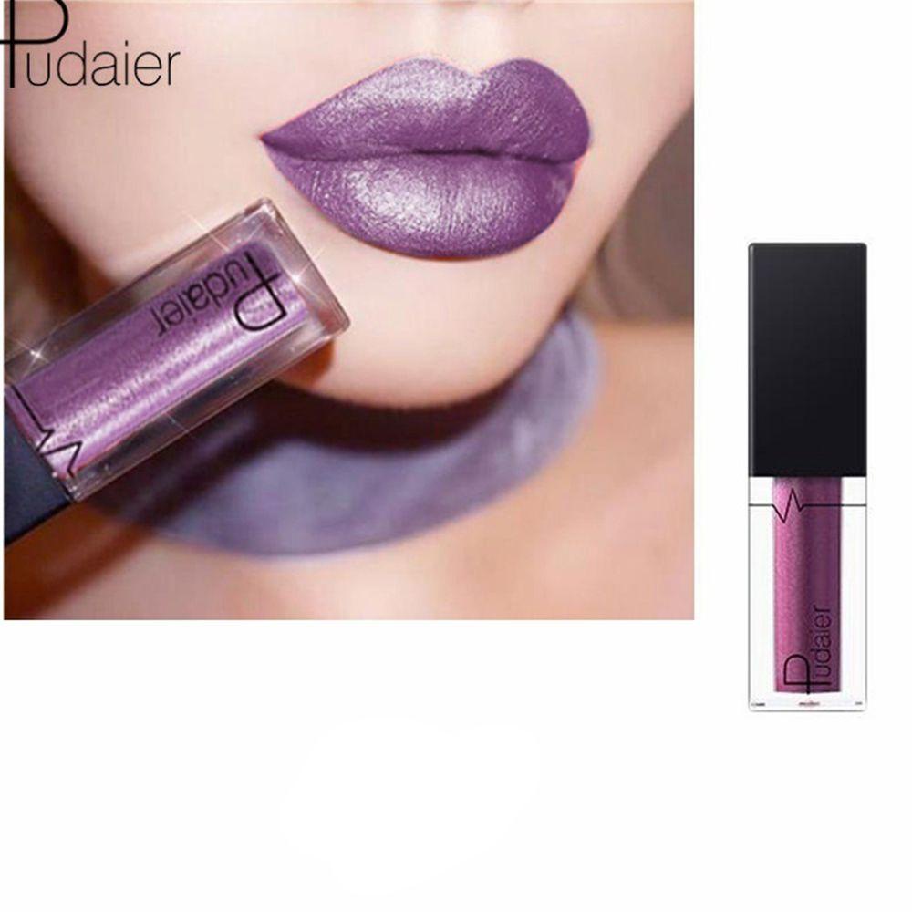 Son Bóng Trang Điểm Màu Ánh Kim Chống Nước Lâu Trôi Gợi Cảm Thời Trang Dành Cho Bạn Nữ