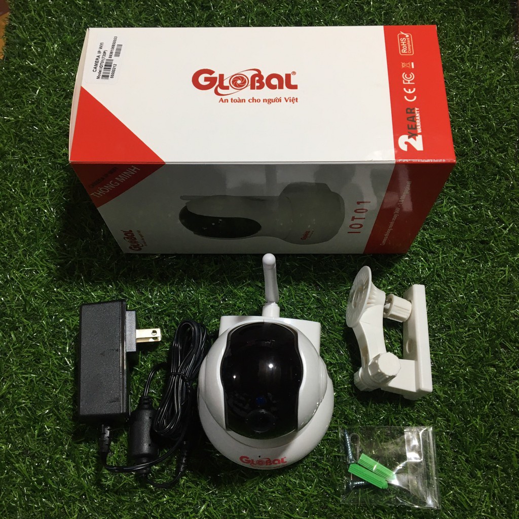Camera IP Wifi Global PT,  1.0 Megapixel, quay quét 360°, Server Việt Nam, Đàm thoại 2 chiều, còi báo động | BigBuy360 - bigbuy360.vn