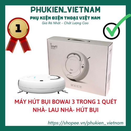 [Mã ELHA22 giảm 6% đơn 300K] MÁY HÚT BỤI BOWAI 3 TRONG 1 QUÉT NHÀ- LAU NHÀ- HÚT BỤI