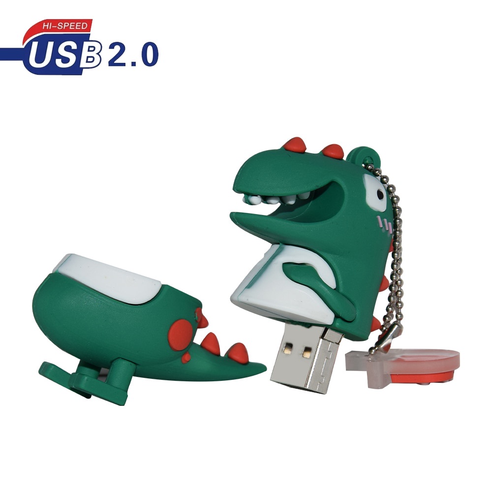 Usb 2.0 4gb 8gb 16gb 32gb 64gb Hình Khủng Long Hoạt Hình Đáng Yêu