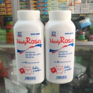Phấn Thơm Nady Rosa - Ngăn Ngừa Rôm Sảy, Ngứa Da, Nổi Mẫn Đỏ Cho Baby - Nhà thuốc Amipharma - FREESHIP 99k