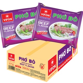 Thùng 30 Phở Bò / Gà VIFON (65g/Gói)