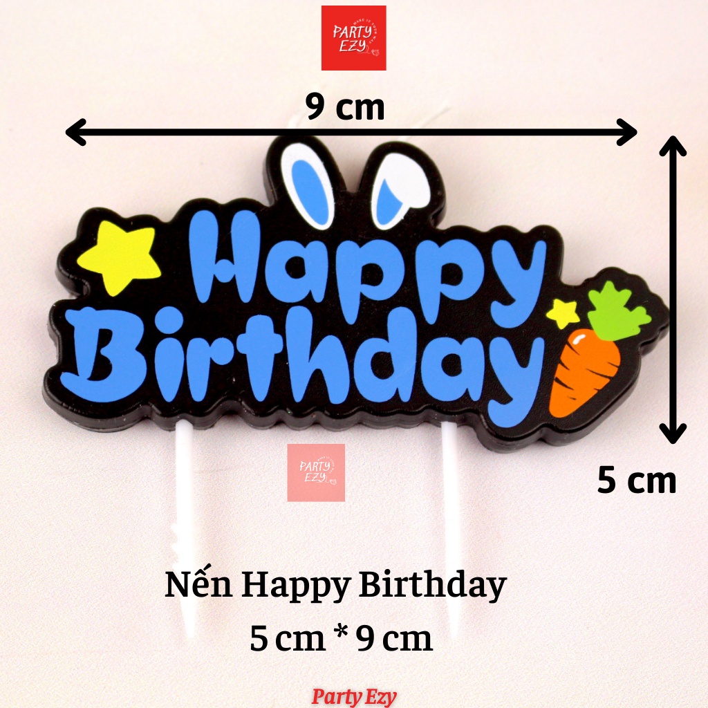 NẾN, ĐÈN CẦY TRANG TRÍ BÁNH SINH NHẬT CHỮ HAPPY BIRTHDAY