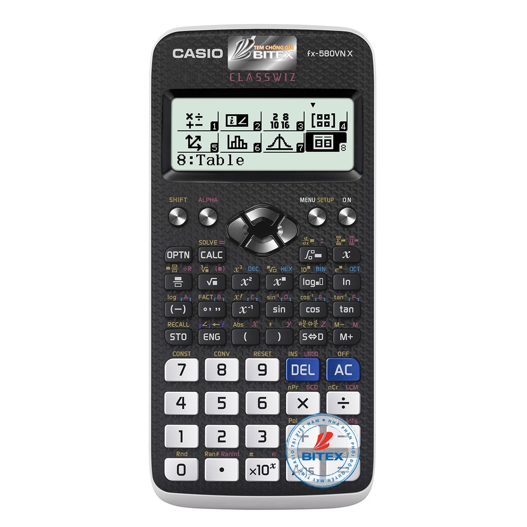 Máy Tính Casio FX 580 VNX Hàng Chính Hãng Bảo Hành 5 Năm