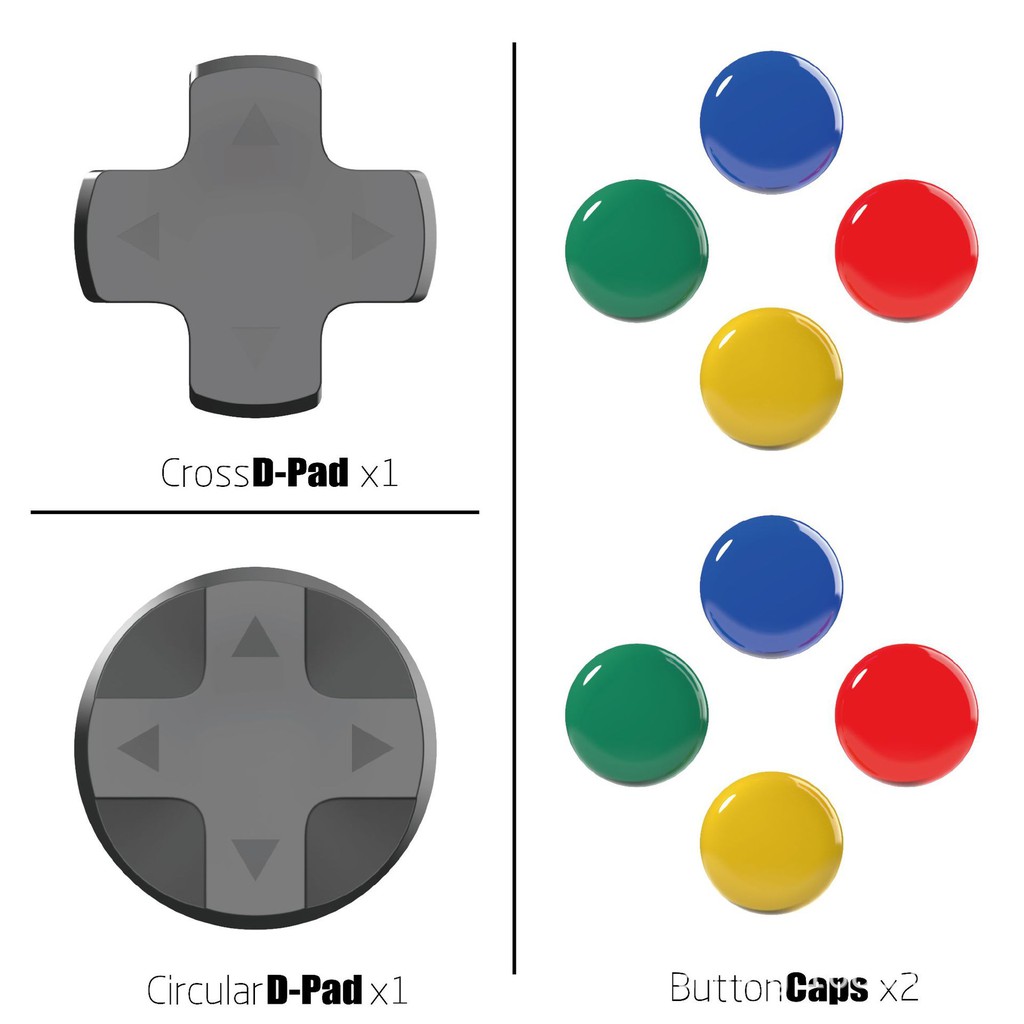 Bộ Nút Skull &amp; Co. D-Pad Button Cap cho tay cầm Joy-Con – Nintendo Switch