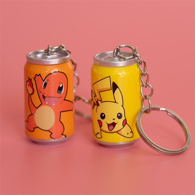 Móc Chìa Khóa Lọ Họa Tiết Hoạt Hình Pokemon Dễ Thương