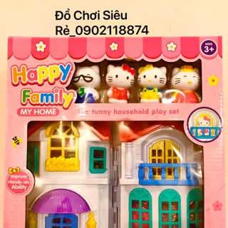 Ngôi Nhà Búp Bê Của 4 Chú Mèo Hello Kitty.