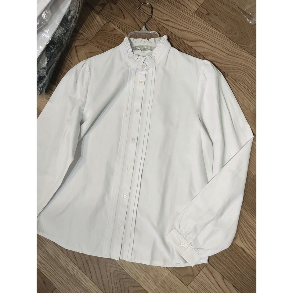 Áo sơ mi nữ màu trắng xuất dư