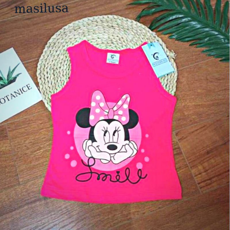 Áo Thun Ba Lỗ Cotton Hở Nách Cho Bé Gái, Dễ Chịu, Thoáng Mát Mùa Hè