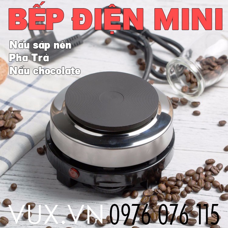 Bếp Điện Mini Nấu Sáp Nến Paraffin, Nấu Chocolate, Bếp Điện Pha Trà Cafe YQ-105 500W - 220V