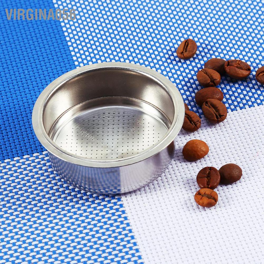 Virgina056 Stainless Steel Coffee 2 Cup Pressurized Filter Basket Strainer