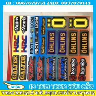 Logo trang trí xe máy size giấy A4