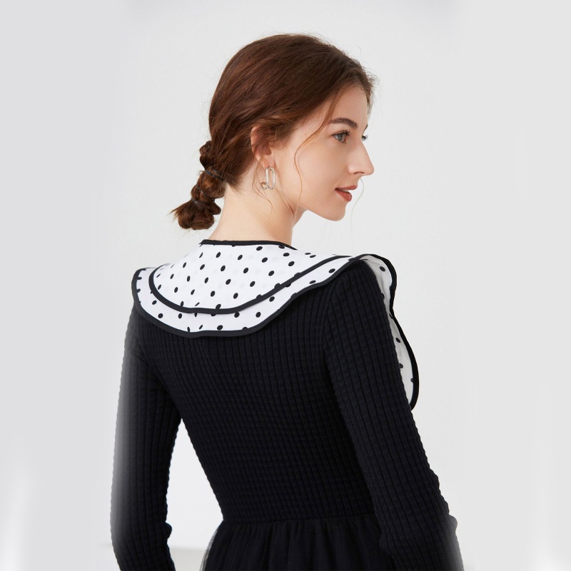 Áo Sơ Mi Giả Nhiều Lớp Họa Tiết Chấm Bi Phong Cách Hàn Quốc Thời Trang Mùa Hè Cho Nữ