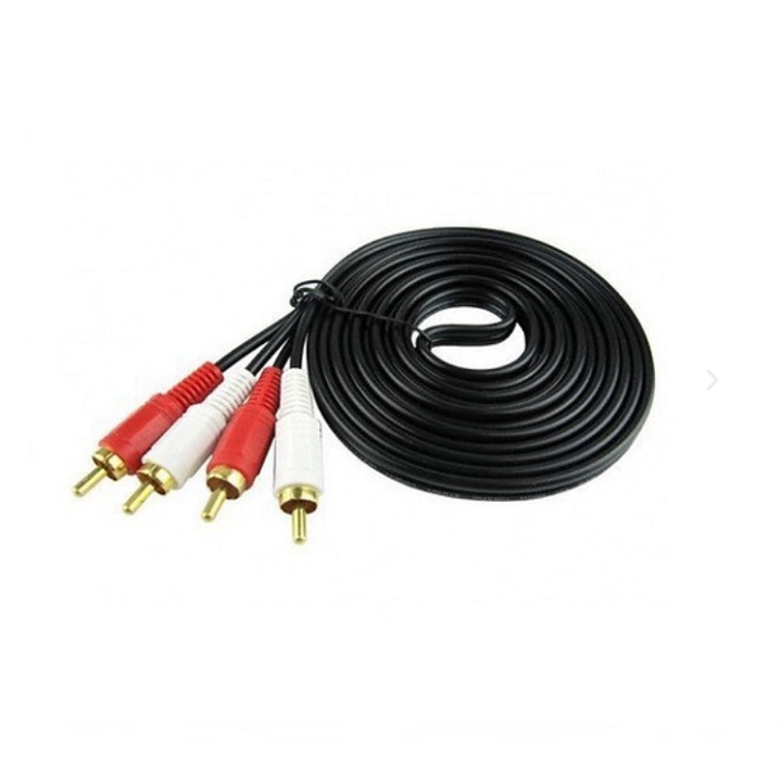 Dây 4 Đầu AV Hoa Sen Đen, Kết Nối Loa Kéo - Đầu Karaoke  Mixer  - Với Amply - Hàng Chất Lượng Cao