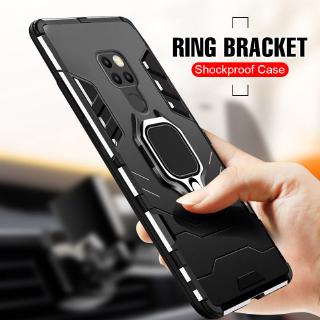 Dành cho Huawei Mate 20 Mate 20 Pro Mate 20 X Mate 20 Lite Hybrid Slim Ring Holder Vỏ giáp chống sốc Vỏ bọc từ tính