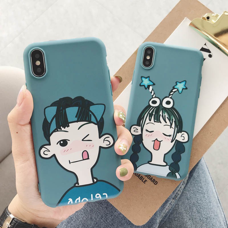 Ốp lưng iphone ELF Couple TPU trơn dẻo mềm 5/5s/6/6plus/6s/6splus/7/7plus/8/8plus/x/xr/xs/11/12/pro/max/plus/promax | BigBuy360 - bigbuy360.vn