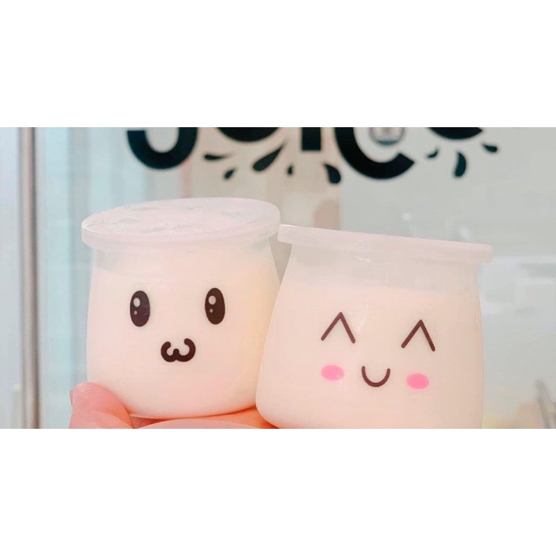 Hủ đựng sữa chua /Hủ pet trong dáng tròn & vuông