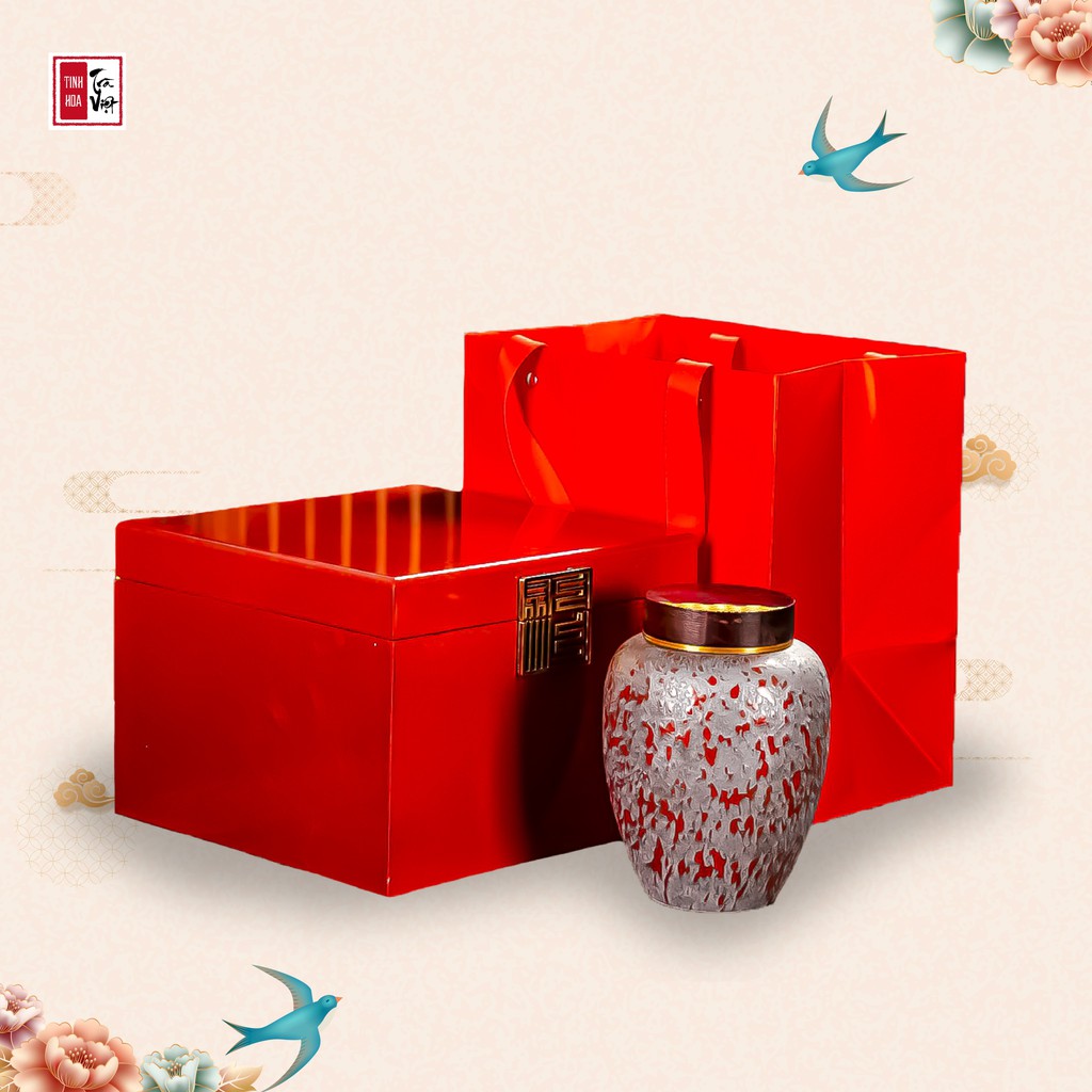 [CAO CẤP] Hộp Trà Biếu Tết Đại Hồng Bào - Quà Biếu Sang Trọng 2021
