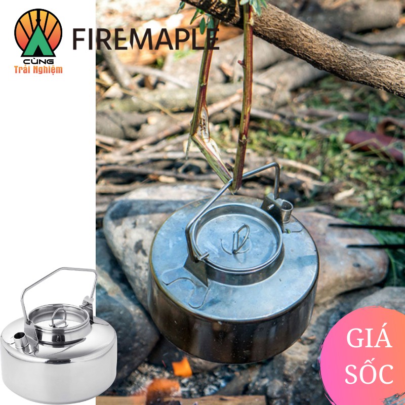 [CHÍNH HÃNG] Ấm Đun Nước 1L Antarcti Thép Không Gỉ Fire Maple Chuyên Dụng Dã Ngoại Antarcti stainless steel kettle