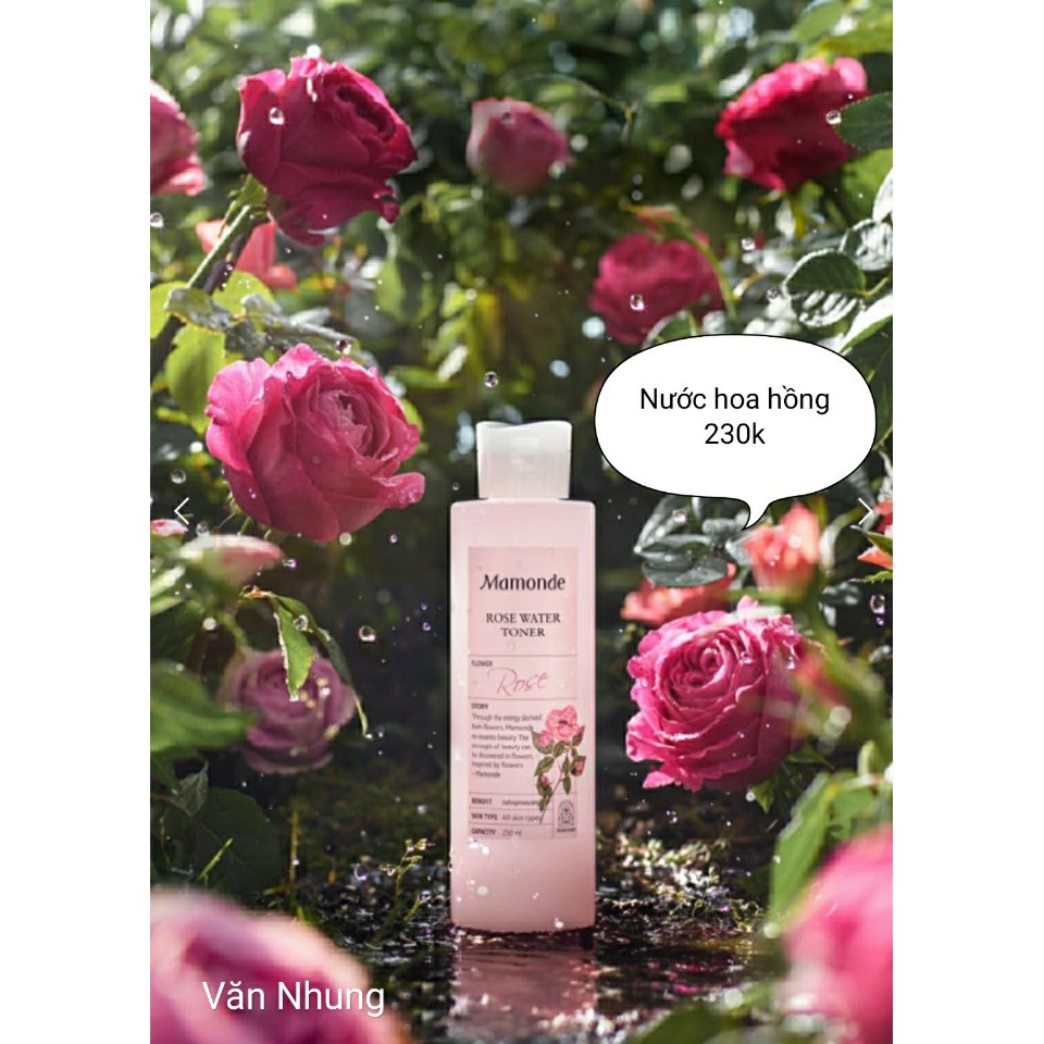 Nước hoa hồng Mamonde Rose Water Toner 250ml - 500ml