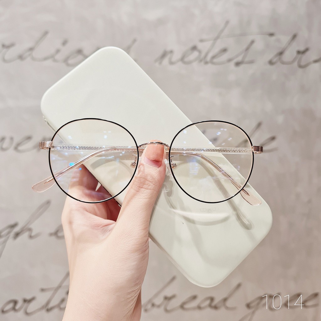 Gọng kính mắt nhựa dẻo thanh mảnh mắt tròn màu sắc thời trang Lilyeyewear 1014 | BigBuy360 - bigbuy360.vn