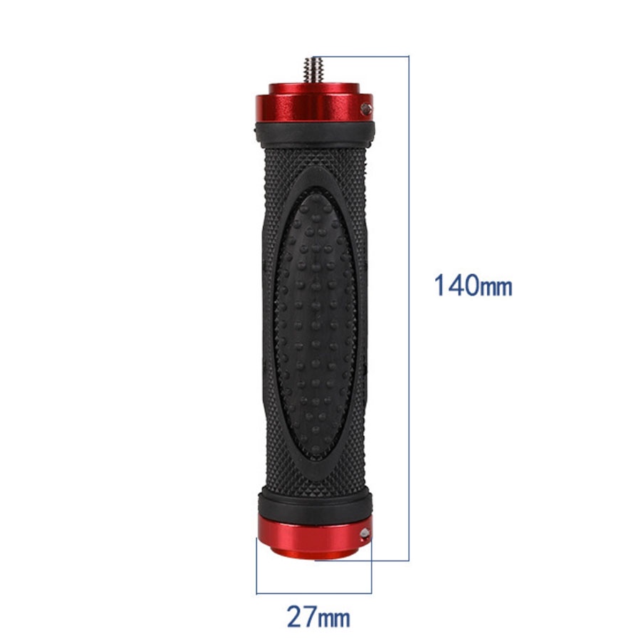 Tay cầm chống rung cho điện thoại máy ảnh kim loại chắc chắn đế ốc 1/4 chịu tải chân máy trippod lớn