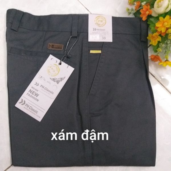 Quần kaki trung niên xếp ly kk24