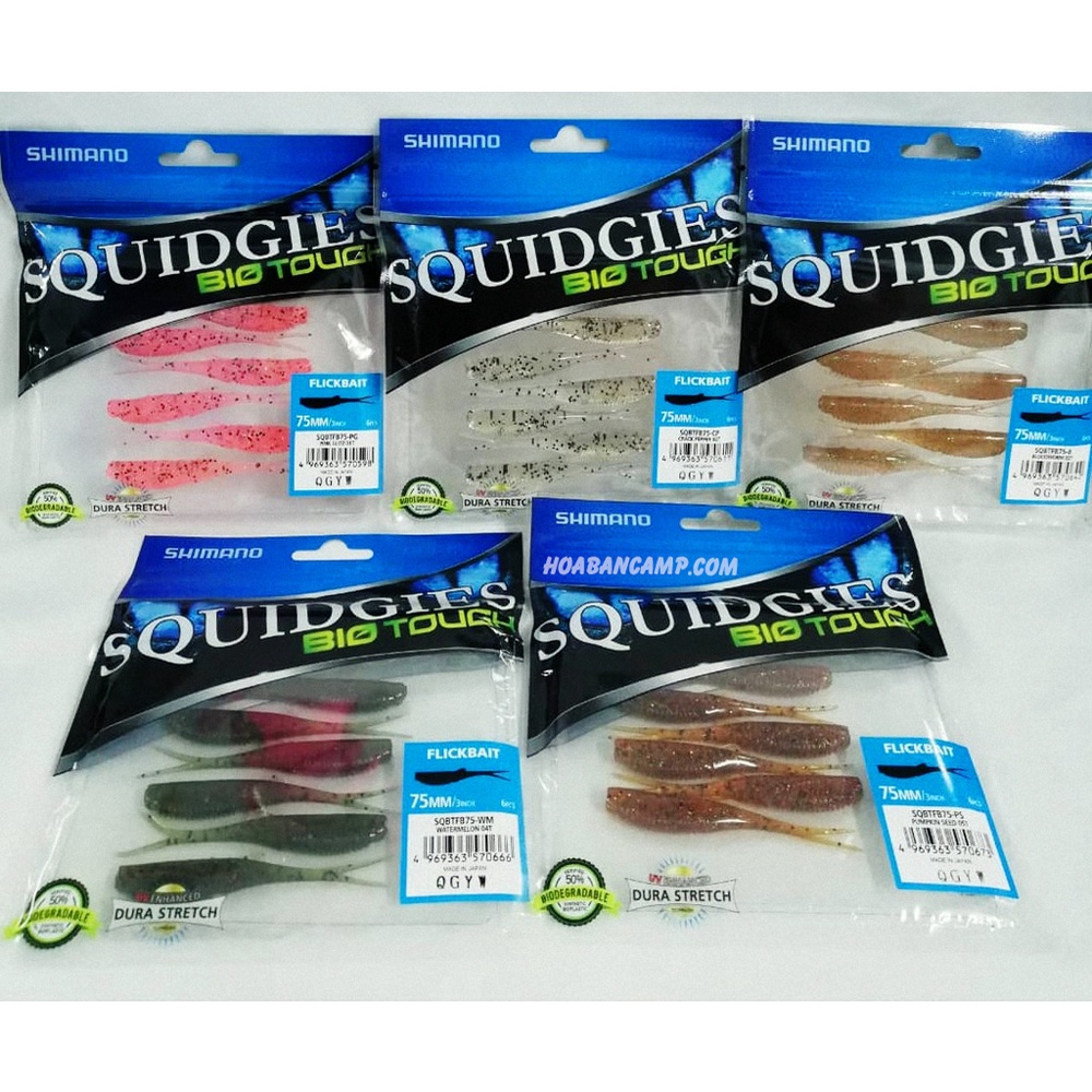 Mồi Mềm Shimano Flickbait SQBTFB75 (Càng Cua) | 7.5cm