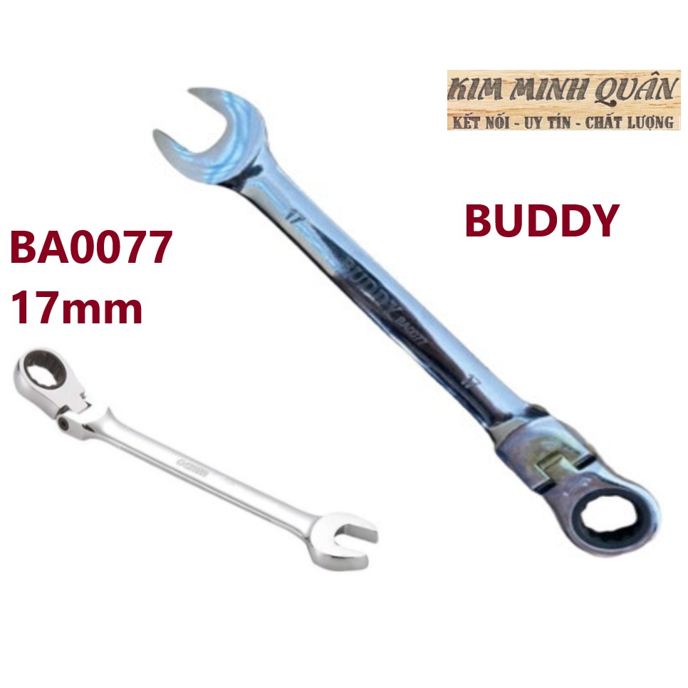 Cờ Lê Tự Động Lắc Léo Công Nghệ JAPAN 17mm BA0077 BUDDY