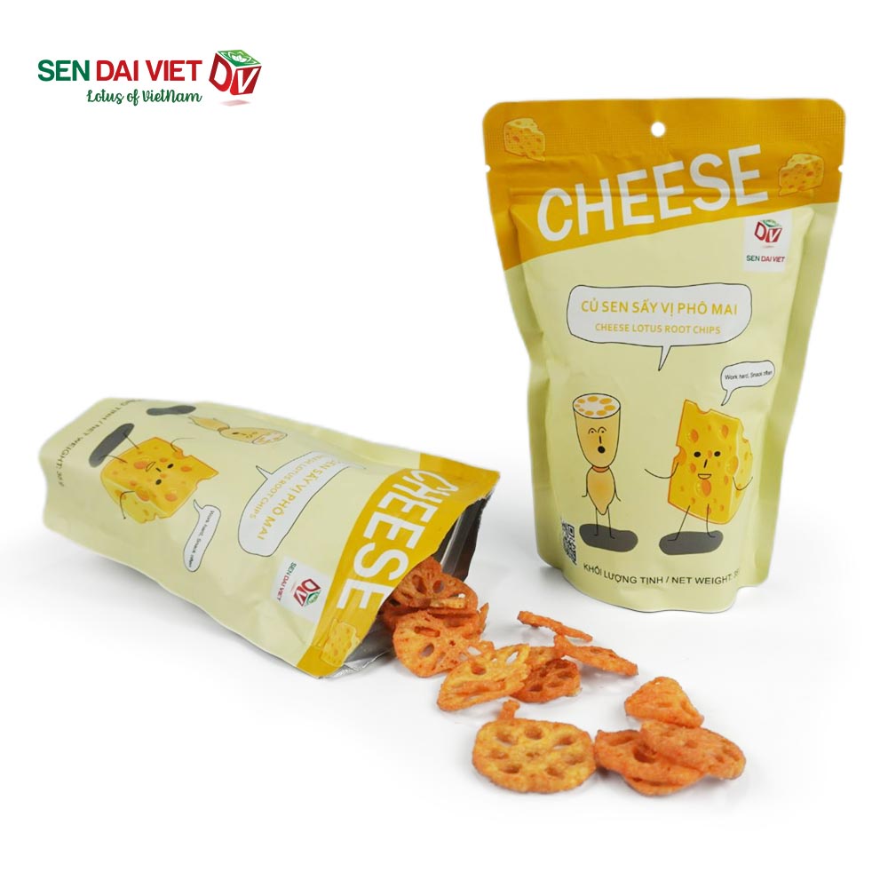 [Thùng 28 Gói]Củ Sen Sấy Vị Phô Mai Cay-Giòn Tan,Béo Ngây-Sen Đại Việt-Gói 35g-Date Mới Nhất.