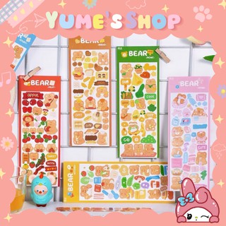 Sticker Hình Gấu Nâu Siêu Đáng Yêu