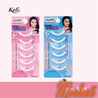 Khay 6 miếng đệm cao su thay thế cho các loại kẹp mi của keli