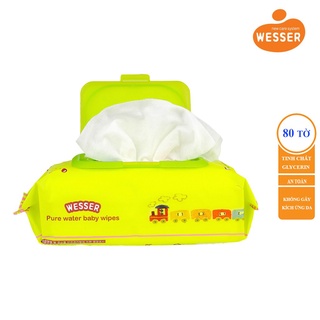 Khăn giấy ướt AN TOÀN Wesser 80t