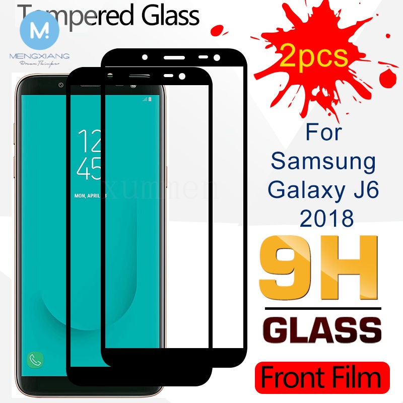 Set 2 Kính Cường Lực Toàn Màn Hình Cho Samsung Galaxy J8 J6 J5 J4 J3 J2 Pro Plus Prime 2016 2018