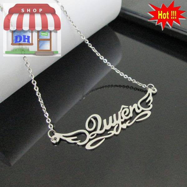 Dây chuyền Inox theo tên ( Quyên )