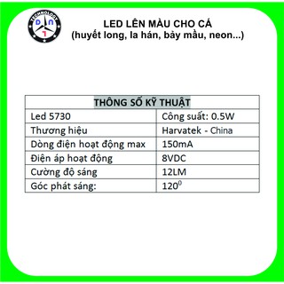 Combo 50 Led lên màu cho cá cảnh